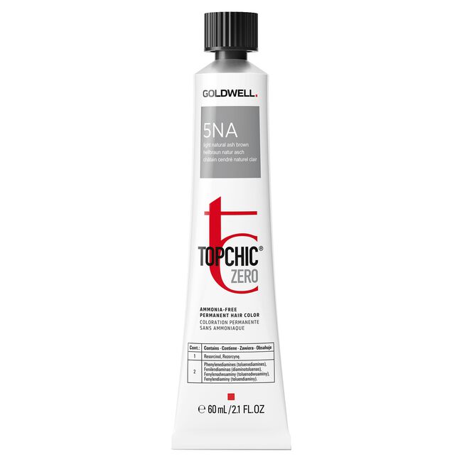 Goldwell Topchic Zero Ammonia-Free Permanent Hair Color - 5NA Light Natural Ash Brown