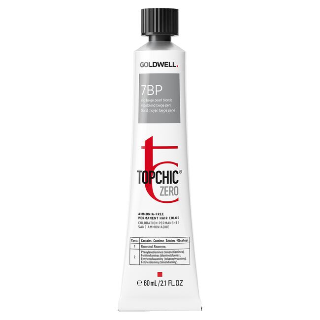 Goldwell Topchic Zero Ammonia-Free Permanent Hair Color - 7BP Mid Beige Pearl Blonde