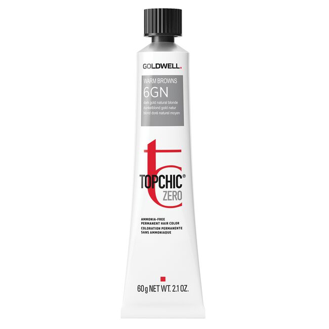 Goldwell Topchic Zero Ammonia-Free Permanent Hair Color - 6GN Dark Gold Natural Blonde