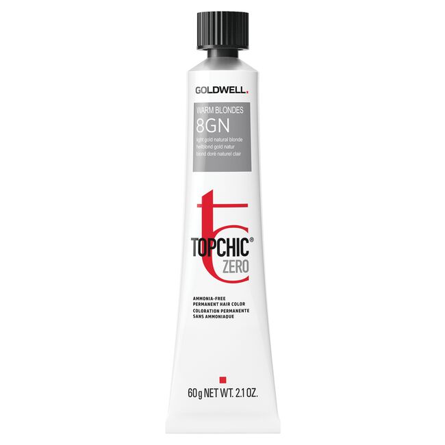 Goldwell Topchic Zero Ammonia-Free Permanent Hair Color - 8GN Light Gold Natural Blonde